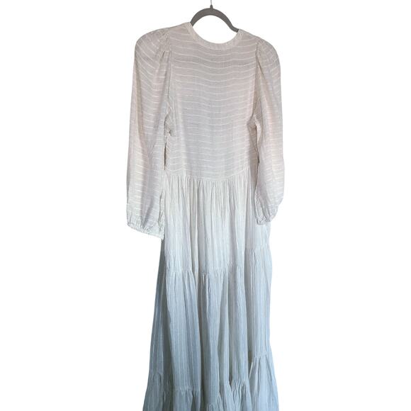 Bird & Kite Daphne Dress Natural Oatmeal Linen Blend Size Medium - Picture 7 of 8